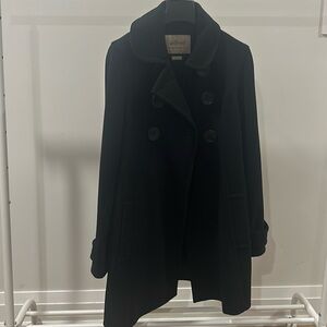 Black Aritzia cashmere/virgin wool peacoat. Used, good condition. Size - small